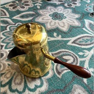 Vintage Taurus, Grass Copper Lid Pour Kettle Ladle, Made in Portugal